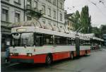 (071'027) - SW Winterthur - Nr. 125 - Saurer/FHS Gelenktrolleybus am 15. September 2004 beim Hauptbahnhof Winterthur