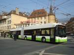(132'756) - TN Neuchtel - Nr. 139 - Hess/Hess Gelenktrolleybus am 8. Mrz 2011 in Neuchtel, Place Pury