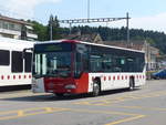 (195'603) - TPF Fribourg - Nr. 6/FR 300'258 - Mercedes am 5. August 2018 beim Bahnhof Palzieux