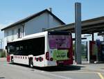 (237'882) - TPF Fribourg - Nr. 1034/FR 300'237 - Mercedes am 3. Juli 2022 beim Bahnhof Domdidier