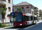 (251'529) - TPF Fribourg - Nr. 852/FR 300'445 - Mercedes am 15. Juni 2023 beim Bahnhof Bulle