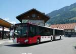 (251'548) - TPF Fribourg - Nr. 126/FR 300'386 - Mercedes am 15. Juni 2023 beim Bahnhof Broc-Village