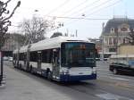 (159'139) - TPG Genve - Nr. 787 - Hess/Hess Doppelgelenktrolleybus am 14. Mrz 2015 in Genve, Place des Vingt-Deux-Cantons