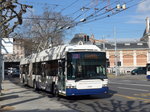 (169'096) - TPG Genve - Nr. 739 - Hess/Hess Gelenktrolleybus am 7. Mrz 2016 in Genve, Place des Vingt-Deux-Cantons