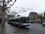 (189'188) - TPG Genve - Nr. 781 - Hess/Hess Doppelgelenktrolleybus am 12. Mrz 2018 in Genve, Place des Vingt-Deux-Cantons
