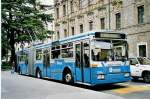 (045'923) - ACT Lugano - Nr. 204 - Vetter Gelenktrolleybus am 23. April 2001 in Lugano, Piazza Manzoni