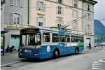 (045'932) - ACT Lugano - Nr. 209 - Vetter Trolleybus am 23. April 2001 in Lugano, Piazza Manzoni