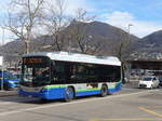 (178'357) - TPL Lugano - Nr. 202/TI 108'480 - Scania/Hess am 7. Februar 2017 beim Bahnhof Lugano