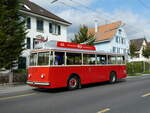 (240'819) - VB Biel - Nr. 21 - Berna/Hess Trolleybus am 9. Oktober 2022 in Biel, Lerchenweg