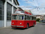 (240'853) - VB Biel - Nr. 21 - Berna/Hess Trolleybus am 9. Oktober 2022 in Biel, Depot