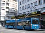 VB Biel/858576/265264---vb-biel---nr (265'264) - VB Biel - Nr. 99 - Hess/Hess Gelenktrolleybus am 30. Juli 2024 beim Bahnhof Biel