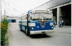 (035'624) - VBL Luzern - Nr. 76/LU 15'020 - Twin Coach am 28. August 1999 in Luzern, Depot