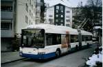 (075'324) - VBL Luzern - Nr. 202 - Hess/Hess Gelenktrolleybus am 25. Februar 2005 in Luzern, Wrzenbach