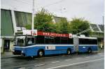 (078'406) - VBL Luzern - Nr. 187 - NAW/Hess Gelenktrolleybus am 11. Juli 2005 in Luzern, Brelstrasse