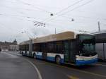 (148'925) - VBL Luzern - Nr. 216 - Hess/Hess Gelenktrolleybus am 16. Februar 2014 in Luzern, Bahnhofbrcke
