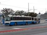 VBL Luzern/406492/148927---vbl-luzern---nr (148'927) - VBL Luzern - Nr. 260 - NAW/R&J-Hess Trolleybus am 16. Februar 2014 in Luzern, Schwanenplatz