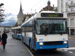 VBL Luzern/406493/148928---vbl-luzern---nr (148'928) - VBL Luzern - Nr. 260 - NAW/R&J-Hess Trolleybus am 16. Februar 2014 in Luzern, Schwanenplatz