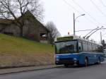 (149'001) - VBL Luzern - Nr. 280 - NAW/R&J-Hess Trolleybus am 16. Februar 2014 in Luzern, Eggen