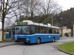 (149'017) - VBL Luzern - Nr. 280 - NAW/R&J-Hess Trolleybus am 16. Februar 2014 in Luzern, Hirtenhof