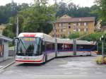 (154'034) - VBL Luzern - Nr. 235 - Hess/Hess Doppelgelenktrolleybus am 19. August 2014 in Luzern, Maihof