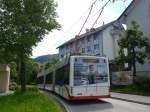 (160'940) - VBL Luzern - Nr. 239 - Hess/Hess Doppelgelenktrolleybus am 24. Mai 2015 in Obernau, Endstation