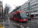 (169'475) - VBL Luzern - Nr. 240 - Hess/Hess Doppelgelenktrolleybus am 25. Mrz 2016 beim Bahnhof Luzern