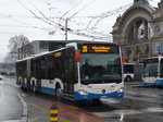 (169'486) - VBL Luzern - Nr. 163/LU 164'526 - Mercedes am 25. Mrz 2016 beim Bahnhof Luzern