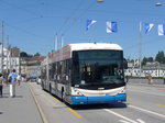 (173'817) - VBL Luzern - Nr. 222 - Hess/Hess Gelenktrolleybus am 8. August 2016 in Luzern, Bahnhofbrcke