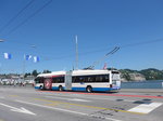 VBL Luzern/516660/173837---vbl-luzern---nr (173'837) - VBL Luzern - Nr. 204 - Hess/Hess Gelenktrolleybus am 8. August 2016 in Luzern, Bahnhofbrcke