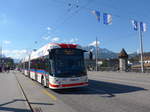 (179'460) - VBL Luzern - Nr. 403 - Hess/Hess Doppelgelenktrolleybus am 10. April 2017 in Luzern, Bahnhofbrcke