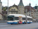 (185'116) - VBL Luzern - Nr. 207 - Hess/Hess Gelenktrolleybus am 18. September 2017 in Luzern, Bahnhofbrcke