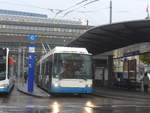 (222'476) - VBL Luzern - Nr. 205 - Hess/Hess Gelenktrolleybus am 23. Oktober 2020 beim Bahnhof Luzern