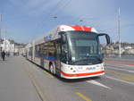 (223'812) - VBL Luzern - Nr. 412 - Hess/Hess Doppelgelenktrolleybus am 26. Februar 2021 in Luzern, Bahnhofbrcke