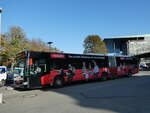 (242'063) - VBL Luzern - Nr. 160/LU 15'023 - Mercedes am 31. Oktober 2022 beim Bahnhof Luzern