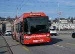 (259'162) - VBL Luzern - Nr. 210 - Hess/Hess Gelenktrolleybus am 6. Februar 2024 in Luzern, Bahnhofbrcke