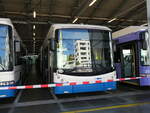 (266'730) - VBL Luzern - Nr. 215 - Hess/Hess Gelenktrolleybus am 7. September 2024 in Luzern, Depot