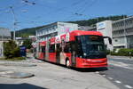 (289'746) - VBL Luzern - Nr. 404 - Hess/Hess Doppelgelenktrolleybus am 21. Juli 2026 in Kriens, Busschleife
