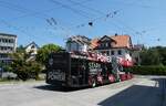 (289'748) - VBL Luzern - Nr. 230 - Hess/Hess Gelenktrolleybus am 21. Juli 2026 in Kriens, Busschleife