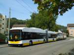 (136'186) - VBSH Schaffhausen - Nr. 107 - Hess/Hess Gelenktrolleybus am 25. September 2011 in Neuhausen, Herbstcker