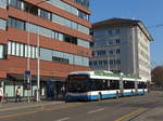 (176'941) - VBZ Zrich - Nr. 86 - Hess/Hess Doppelgelenktrolleybus am 6. Dezember 2016 in Schlieren, Zentrum/Bahnhof