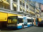 (147'346) - VMCV Clarens - Nr. 7 - Van Hool Gelenktrolleybus am 22. September 2013 in Montreux, Escaliers de la Gare