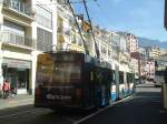 (147'348) - VMCV Clarens - Nr. 17 - Van Hool Gelenktrolleybus am 22. September 2013 in Montreux, Escaliers de la Gare
