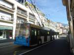 (147'355) - VMCV Clarens - Nr. 10 - Van Hool Gelenktrolleybus am 22. September 2013 in Montreux, Escaliers de la Gare