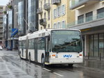 (170'166) - VMCV Clarens - Nr. 10 - Van Hool Gelenktrolleybus am 18. April 2016 in Montreux, Escaliers de la Gare
