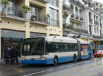 (170'167) - VMCV Clarens - Nr. 18 - Van Hool Gelenktrolleybus am 18. April 2016 in Montreux, Escaliers de la Gare