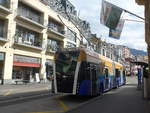 (215'165) - VMCV Clarens - Nr. 806 - Van Hool Gelenktrolleybus am 14. Mrz 2020 in Montreux, Escaliers de la Gare