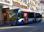 (269'217) - VMCV Clarens - Nr. 808 - Van Hool Gelenktrolleybus am 16. November 2024 in Montreux, Escaliers de la Gare