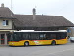 (215'393) - Wieland, Murten - FR 300'634 - Mercedes am 22. Mrz 2020 beim Bahnhof Laupen