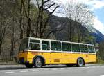 FBW/811288/248729---wittwer-chur---gr (248'729) - Wittwer, Chur - GR 16'004 - FBW/Gangloff (ex Eggenberger, M�riken; ex AVG Grindelwald Nr. 11; ex P 24'170) am 16. April 2023 in Soazza, Grotto Verbi