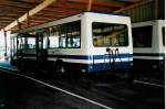 (040'035) - ZVB Zug - Nr. 105/ZG 82'545 - Lanz+Marti/Hess Personenanhnger am 8. April 2000 in Zug, Garage